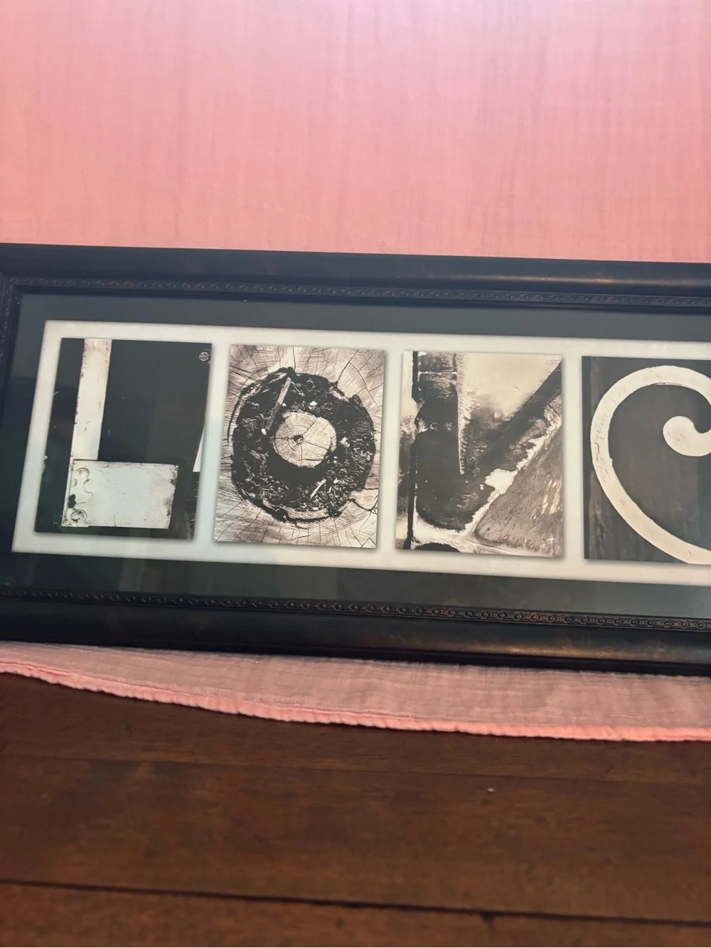 Hobby Lobby Black and White 'LOVE' Framed Wall Art